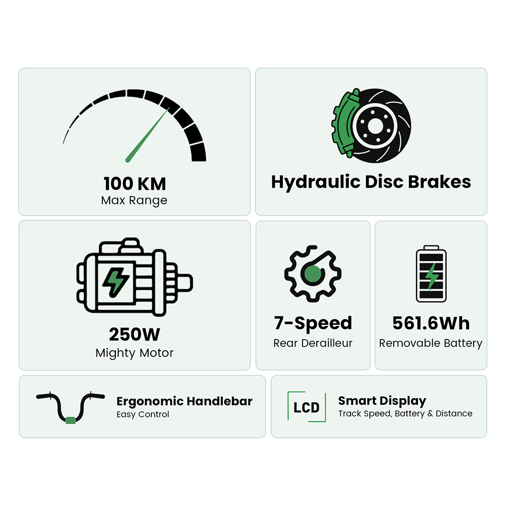 J1 Pro EU Plug  Hydraulic Brake 250W 36V15 6AH E-Bike