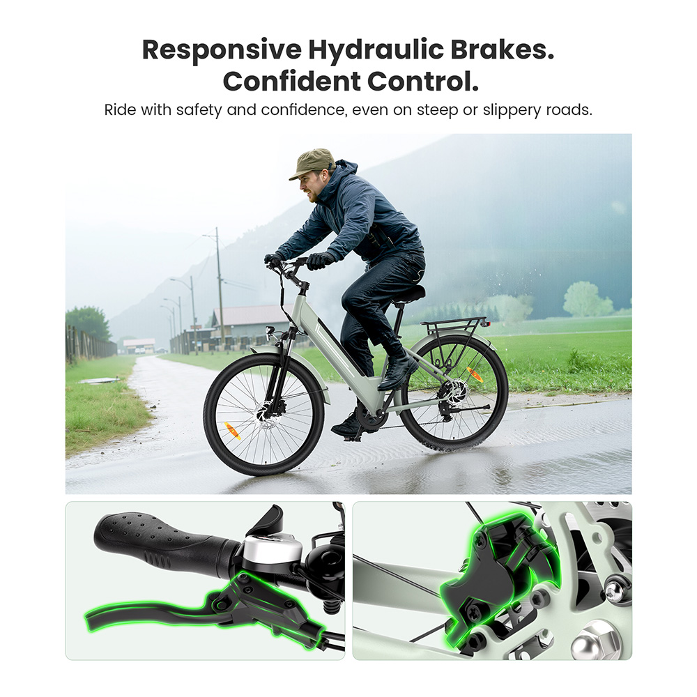 J1 Pro EU Plug  Hydraulic Brake 250W 36V15 6AH E-Bike