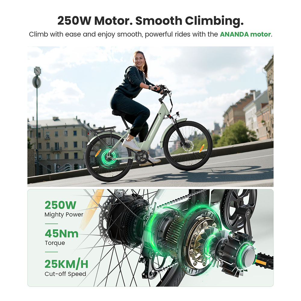 J1 Pro EU Plug  Hydraulic Brake 250W 36V15 6AH E-Bike