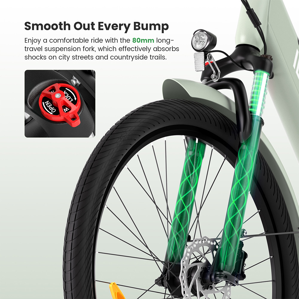 J1 Pro EU Plug  Hydraulic Brake 250W 36V15 6AH E-Bike