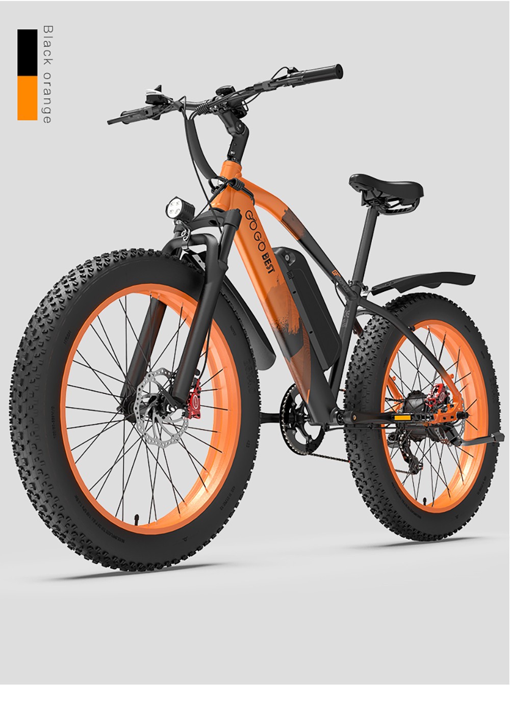 GOGOBEST GF600 Plus Electric Bike 1000W Motor 48V 20Ah 26*4 0 inch Tires 45km/h Max Speed 150km Range Hydraulic Disc Brak