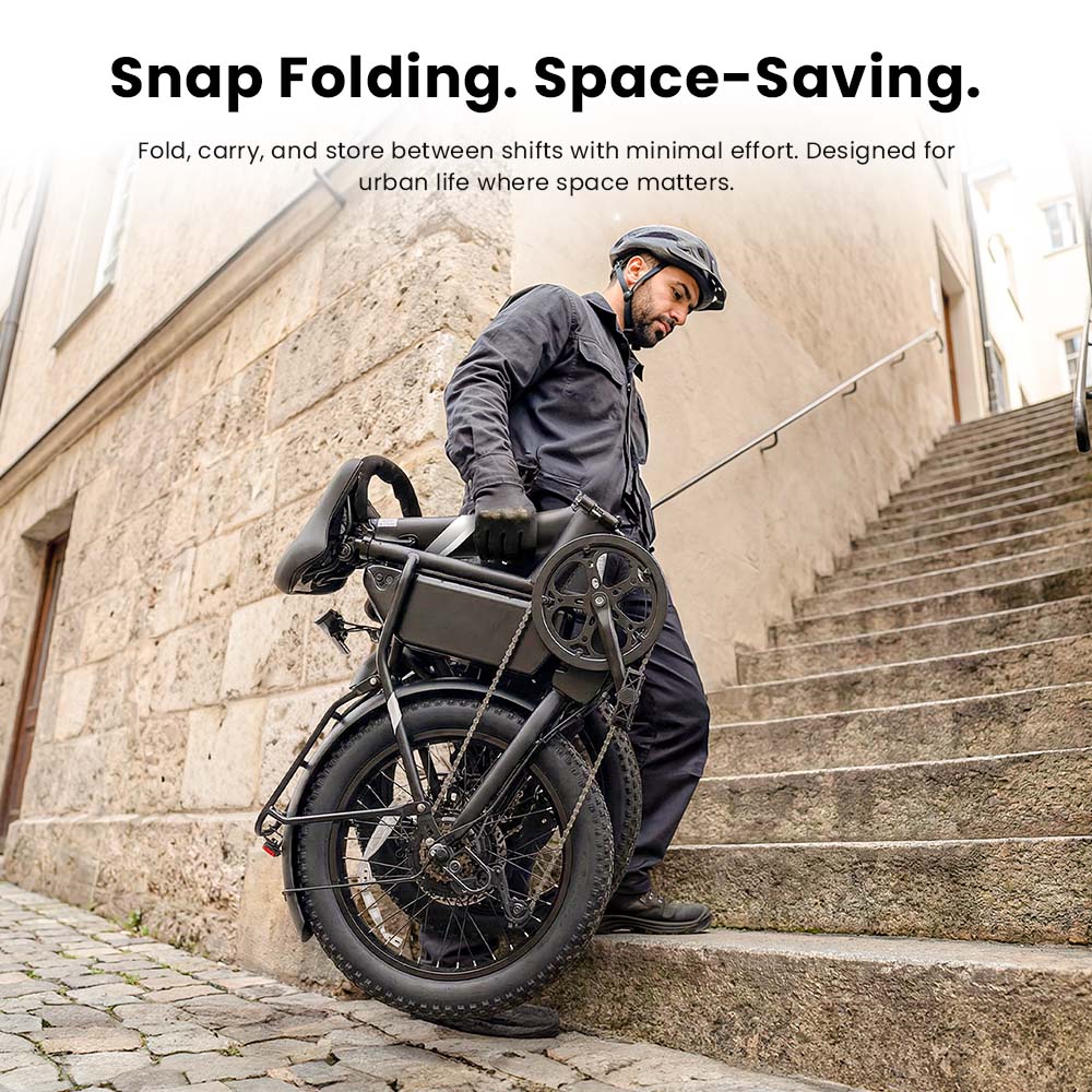 S3 Black EU Plug Step-Thru 20in 36V13Ah 250W E-Bike