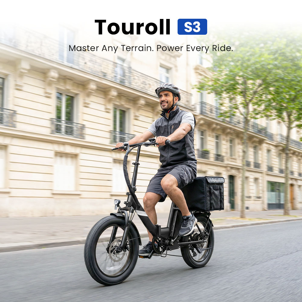 S3 Black EU Plug Step-Thru 20in 36V13Ah 250W E-Bike