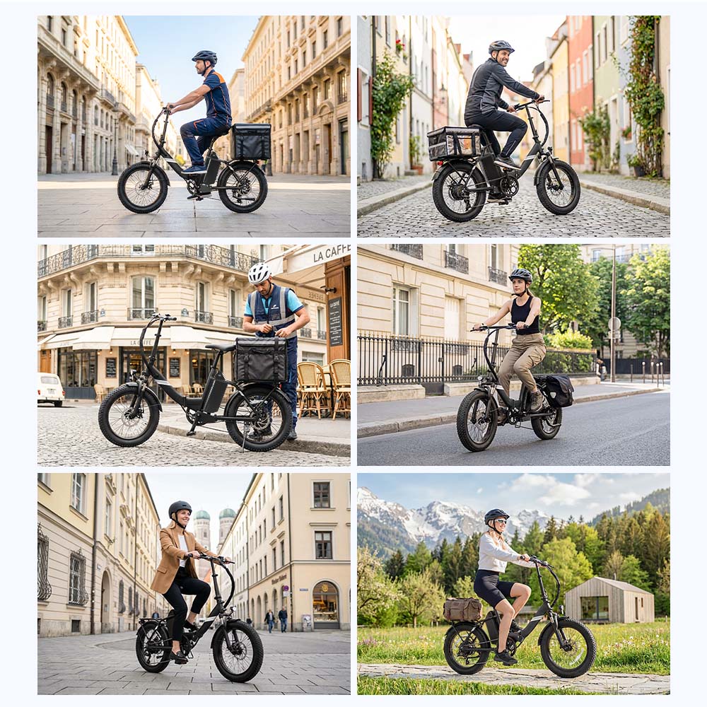 S3 Black EU Plug Step-Thru 20in 36V13Ah 250W E-Bike