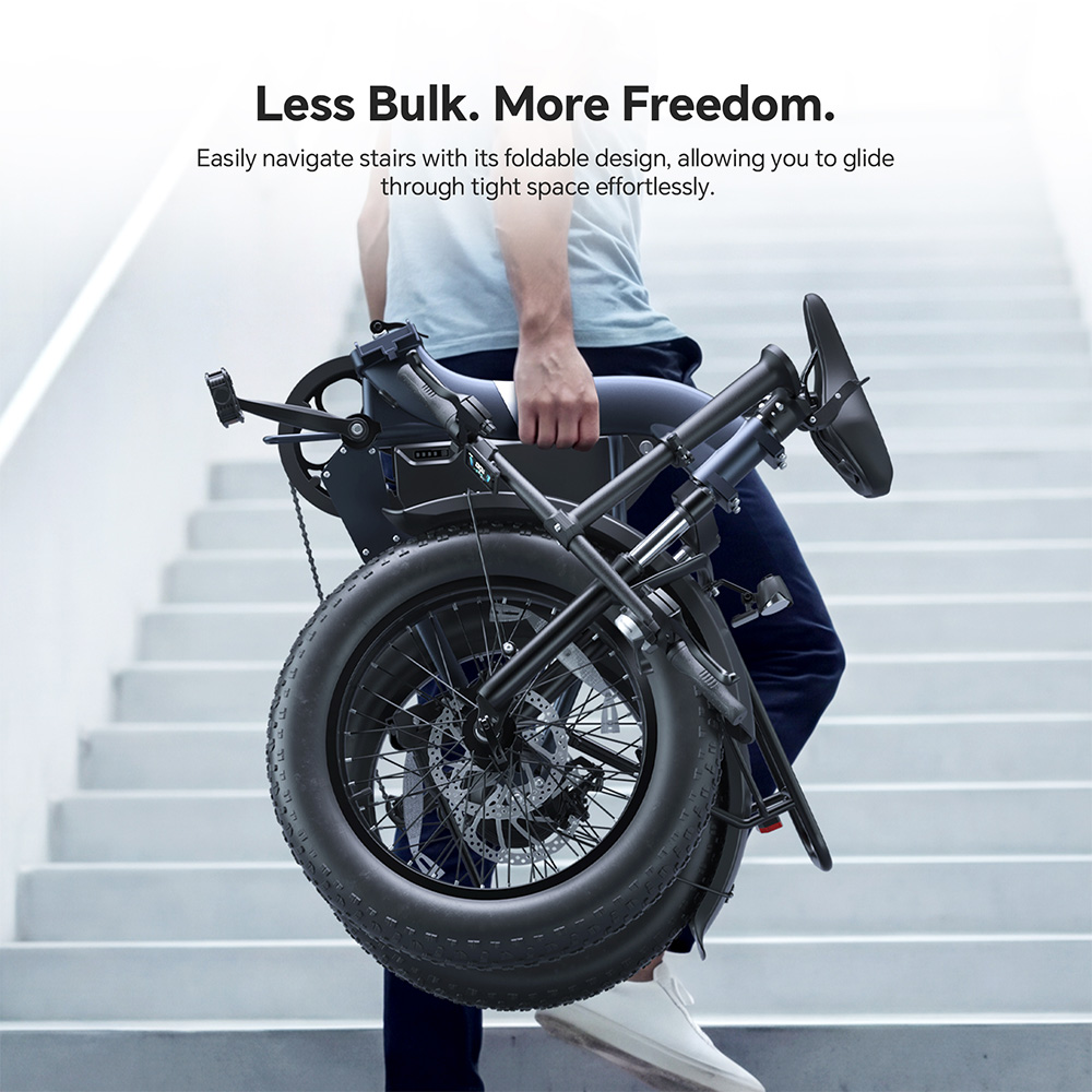 Touroll S2 Blue EU Plug Step-Thru 20in 48V15Ah 250W E-Bike