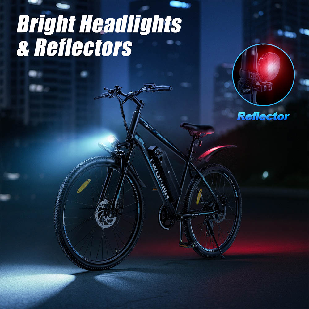 TWOFISH TF-1 Electric Bike 250W Motor 36V 15Ah Battery 26 inch Tires 25km/h Max Speed 100km Max Range Disc Brakes Front