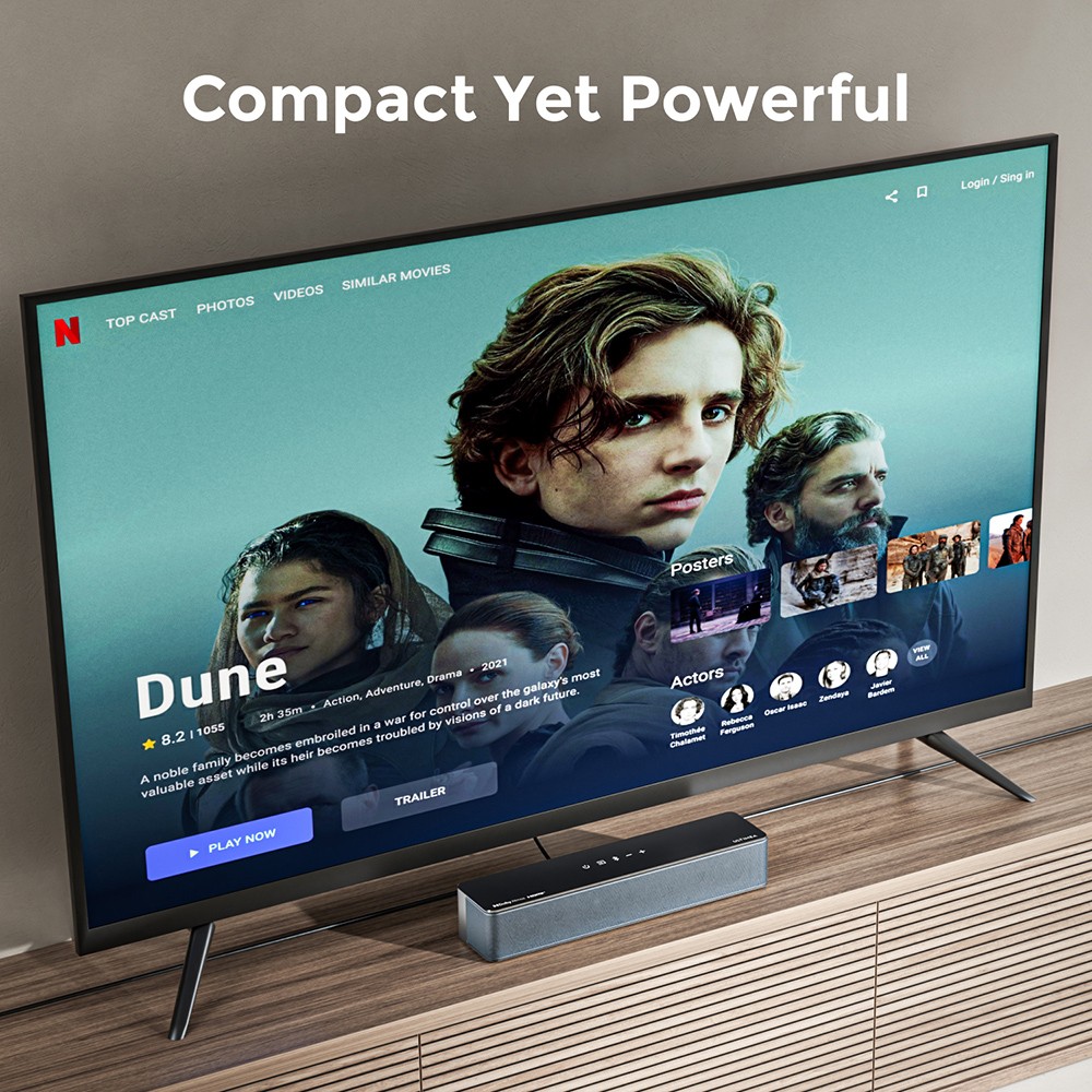 Ultimea Poseidon D80 Boom 7 1 Soundbar Subwoofer Speaker Kit Dolby Atmos 500W Peak Power APP Control 10 Bands Equalizer Set