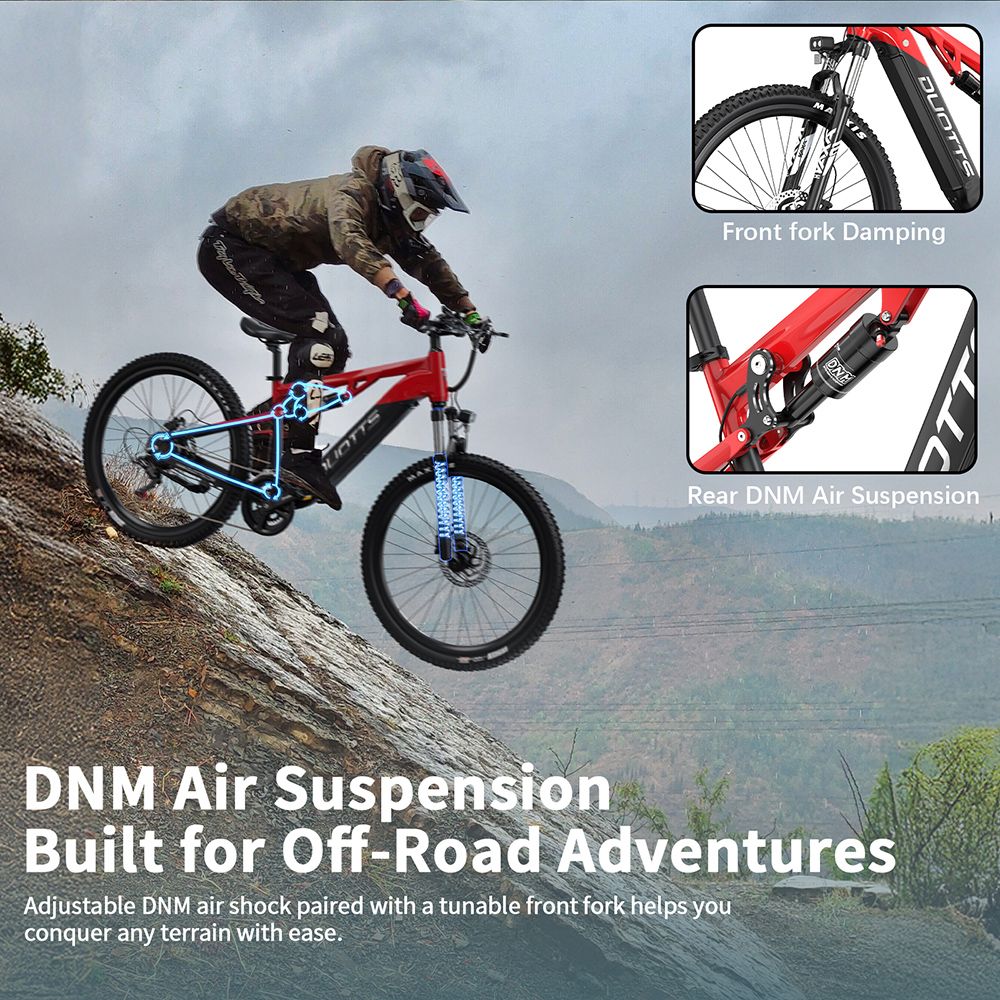 DUOTTS E29 Electric Bike 250W Motor 48V 13 5Ah Battery 27 5 inch Tires 25km/h Max Speed 90km Range Shimano Hydraulic Disc