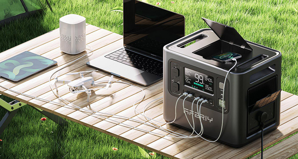 AFERIY P210 Portable Power Station 2400W 2048Wh Outdoor Generator App Control 13 Outputs 1 5H Full Charge 4000 Cycles LiFe