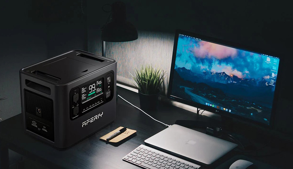 AFERIY P210 Portable Power Station 2400W 2048Wh Outdoor Generator App Control 13 Outputs 1 5H Full Charge 4000 Cycles LiFe