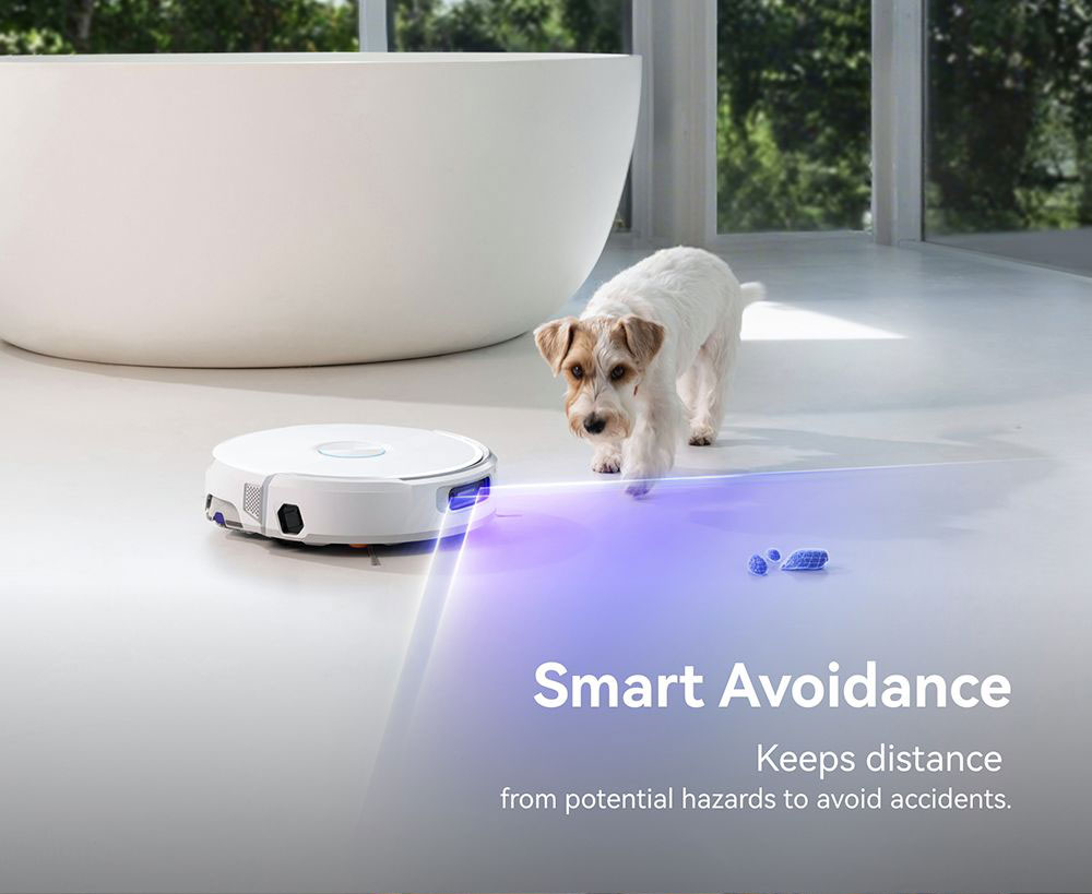 Narwal Flow Robot Vacuum Cleaner 22000Pa Hyper Suction  Real-Time Self-Cleaning  AI-Powered Obstacle Avoidance  Ideal for Pet H