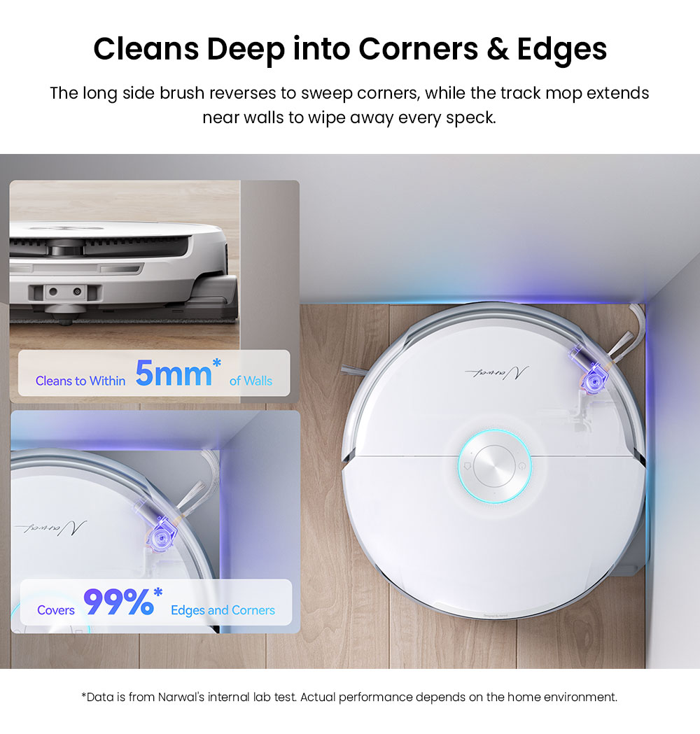Narwal Flow Robot Vacuum Cleaner 22000Pa Hyper Suction  Real-Time Self-Cleaning  AI-Powered Obstacle Avoidance  Ideal for Pet H