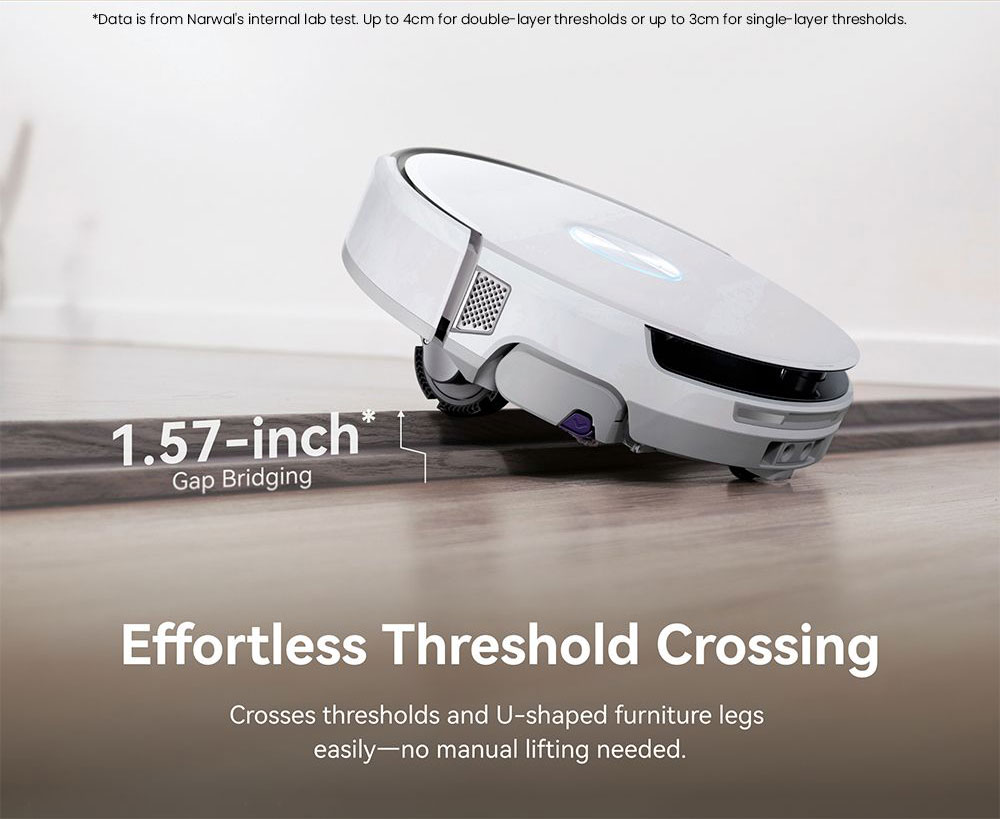 Narwal Flow Robot Vacuum Cleaner 22000Pa Hyper Suction  Real-Time Self-Cleaning  AI-Powered Obstacle Avoidance  Ideal for Pet H