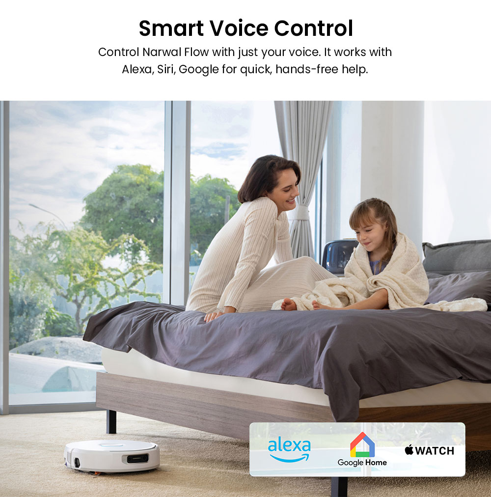 Narwal Flow Robot Vacuum Cleaner 22000Pa Hyper Suction  Real-Time Self-Cleaning  AI-Powered Obstacle Avoidance  Ideal for Pet H