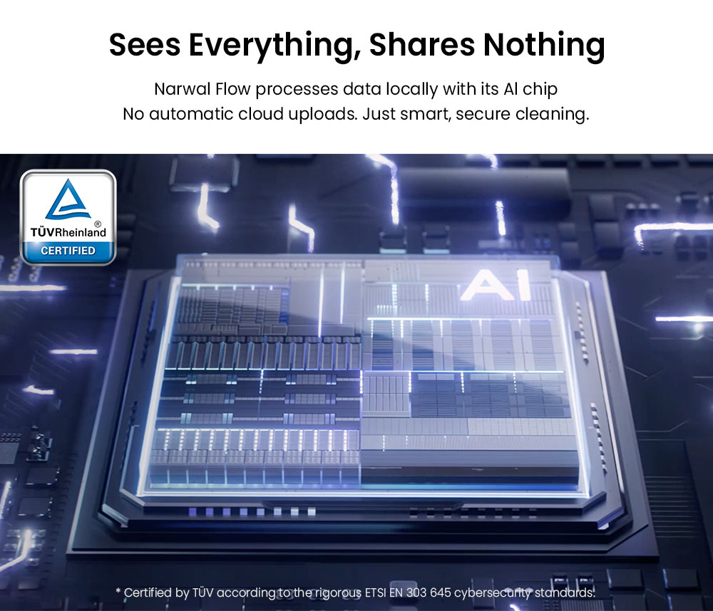 Narwal Flow Robot Vacuum Cleaner 22000Pa Hyper Suction  Real-Time Self-Cleaning  AI-Powered Obstacle Avoidance  Ideal for Pet H