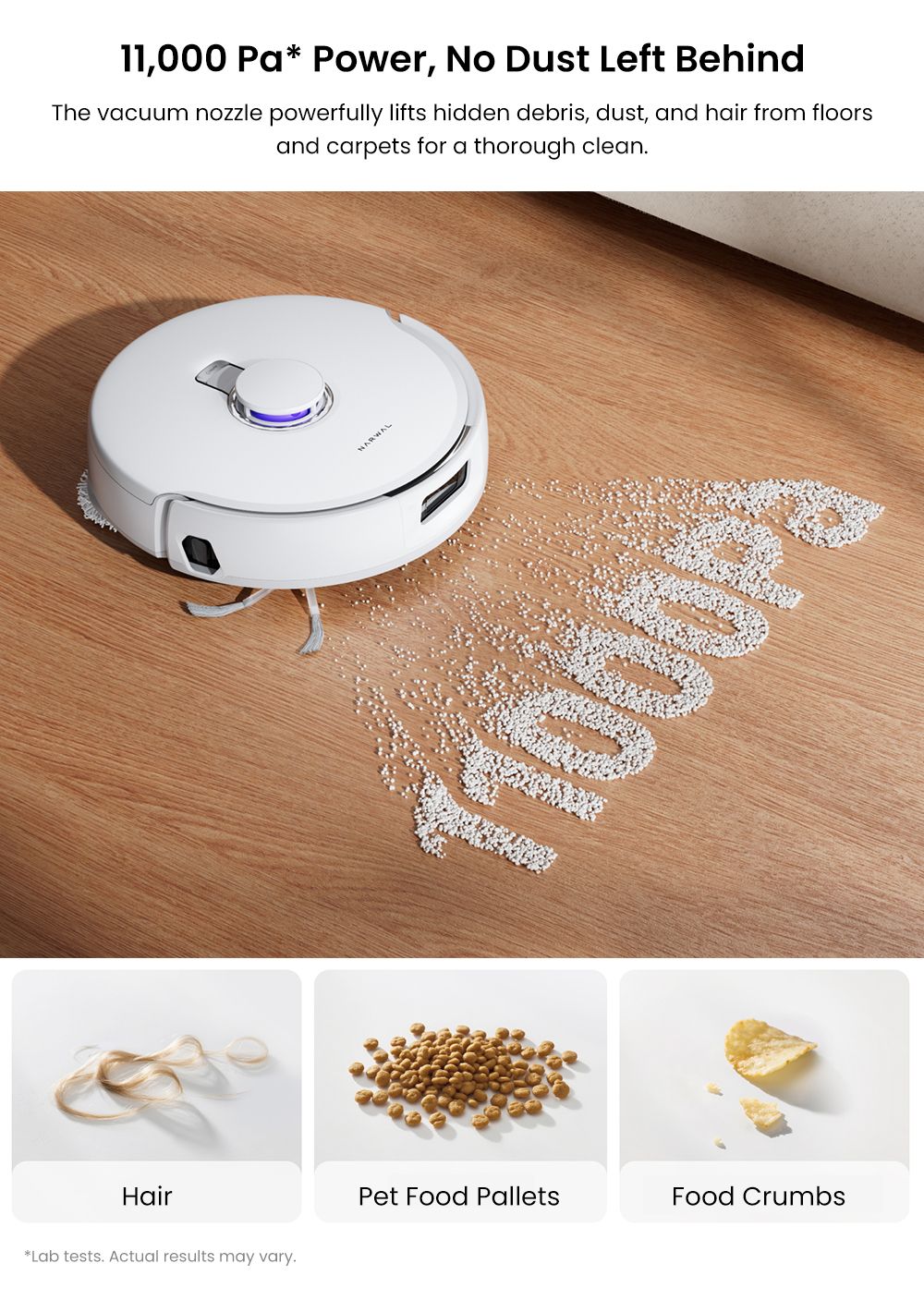 Narwal Freo X10 Pro Robot Vacuum Cleaner  Tangle Free Robot Mop  11000Pa Powerful Suction  Self-Emptying  Auto Mop Washing  Aut