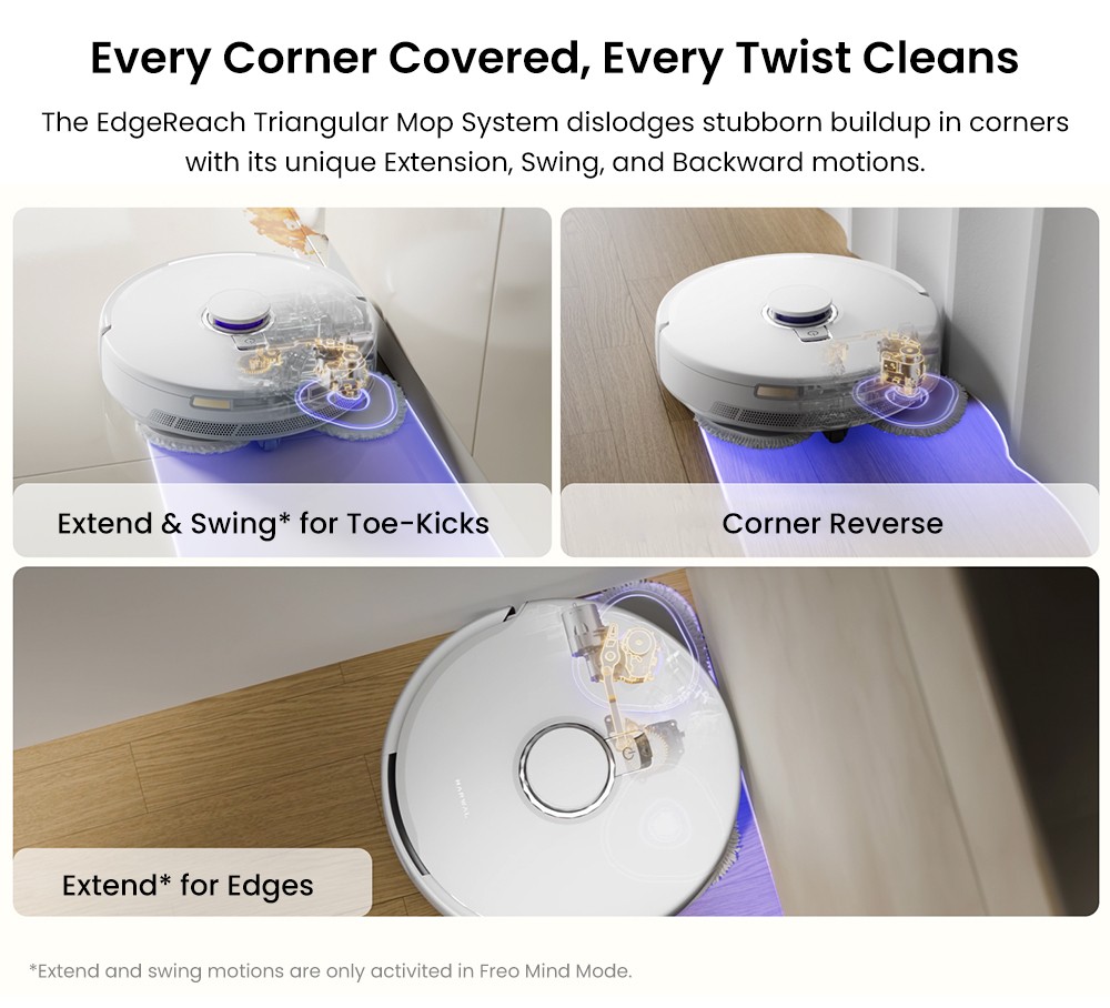 Narwal Freo X10 Pro Robot Vacuum Cleaner  Tangle Free Robot Mop  11000Pa Powerful Suction  Self-Emptying  Auto Mop Washing  Aut