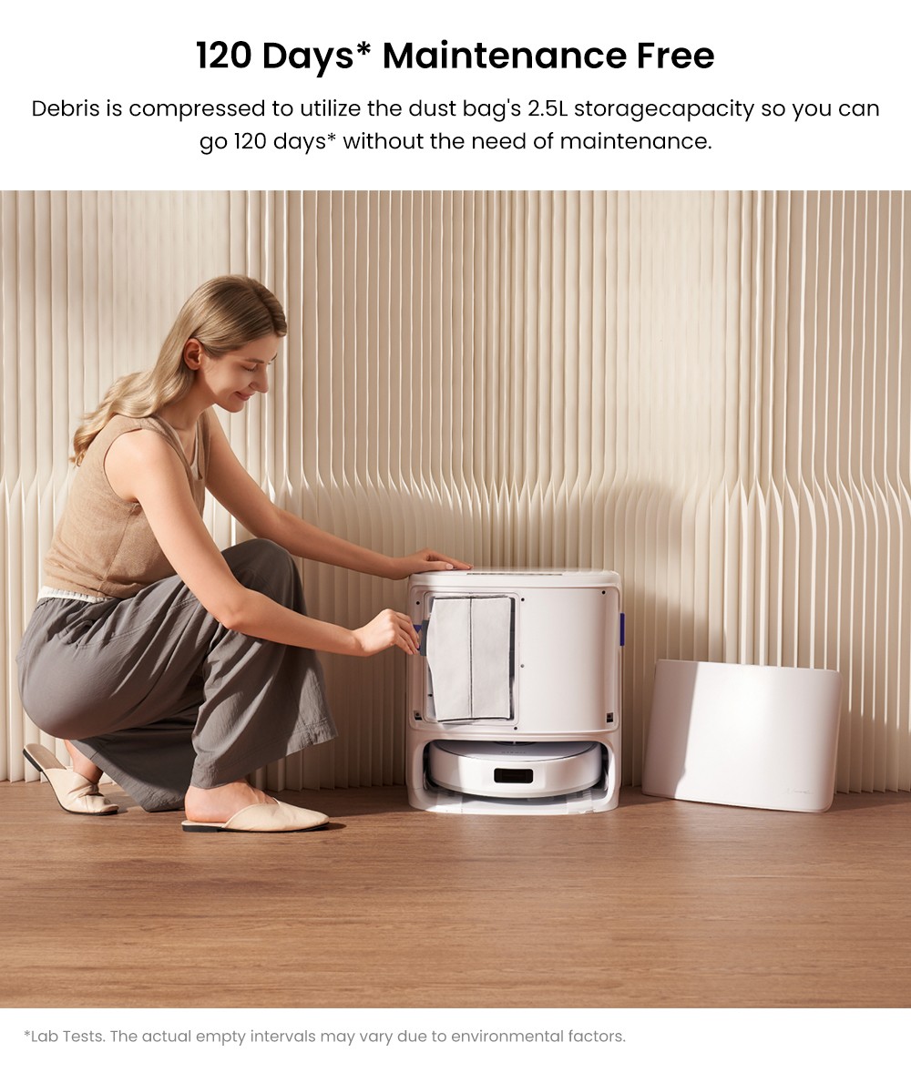 Narwal Freo X10 Pro Robot Vacuum Cleaner  Tangle Free Robot Mop  11000Pa Powerful Suction  Self-Emptying  Auto Mop Washing  Aut