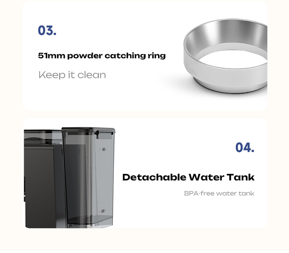 HiBREW H20 All-in-One Coffee Machine with Built-in Grinder  Dual Hot