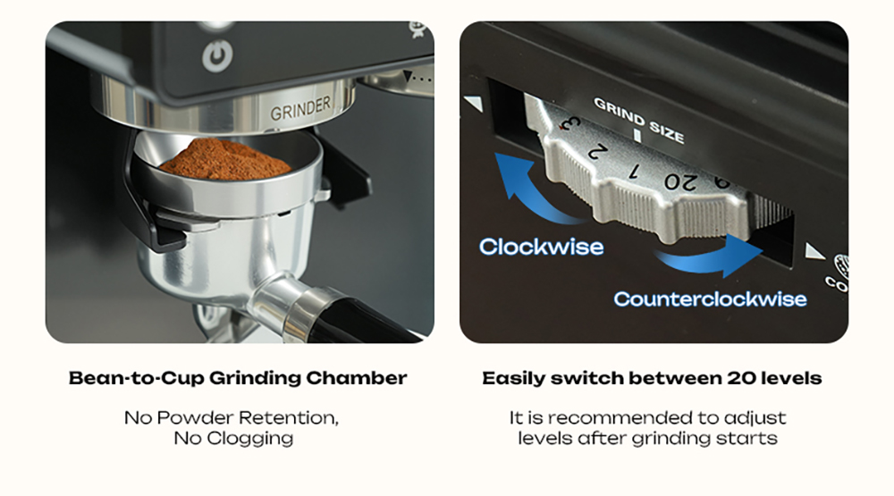 HiBREW H20 All-in-One Coffee Machine with Built-in Grinder  Dual Hot