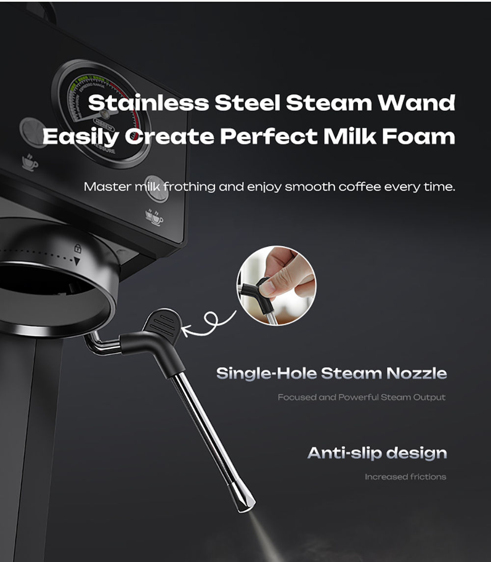 HiBREW H20 All-in-One Coffee Machine with Built-in Grinder  Dual Hot