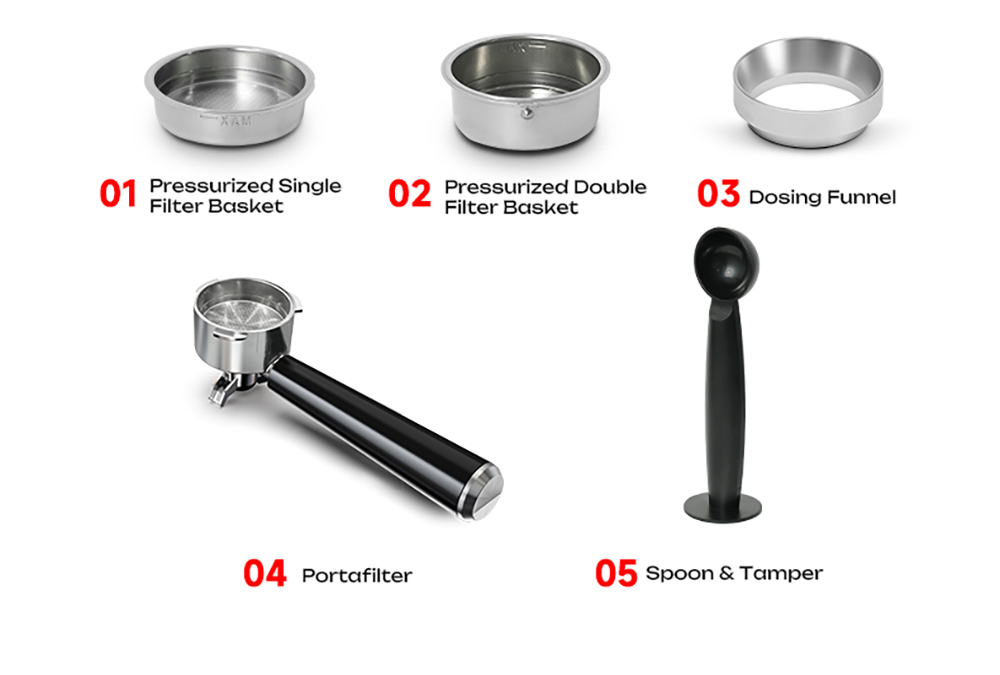 HiBREW H20 All-in-One Coffee Machine with Built-in Grinder  Dual Hot