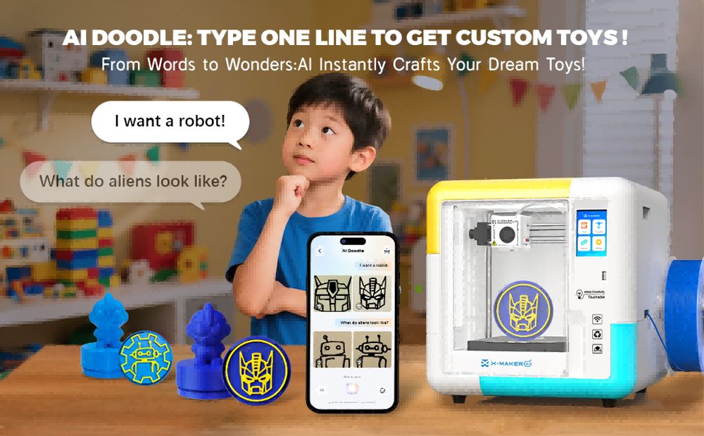 AOSEED X-MAKER AI   V4 0 3D Printer  0 05mm Precision  400mm/s Print Speed  150x150x150 Build Volume  260℃ Nozzle Temperature