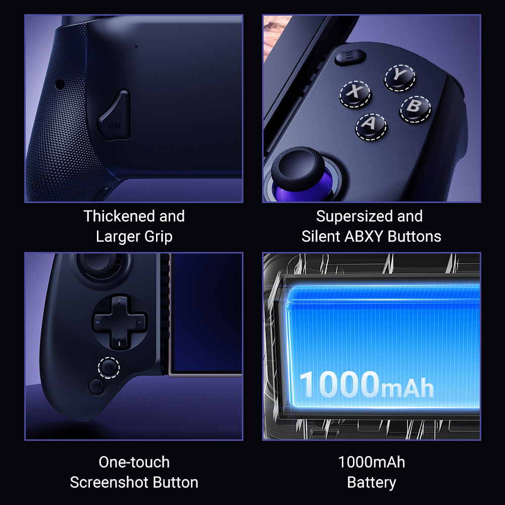 abxylute S8 Wireless Mobile Game Controller  Compatible with iPhone 17 Series  Android  Tablets  Switch 1/2  Extending up to 21