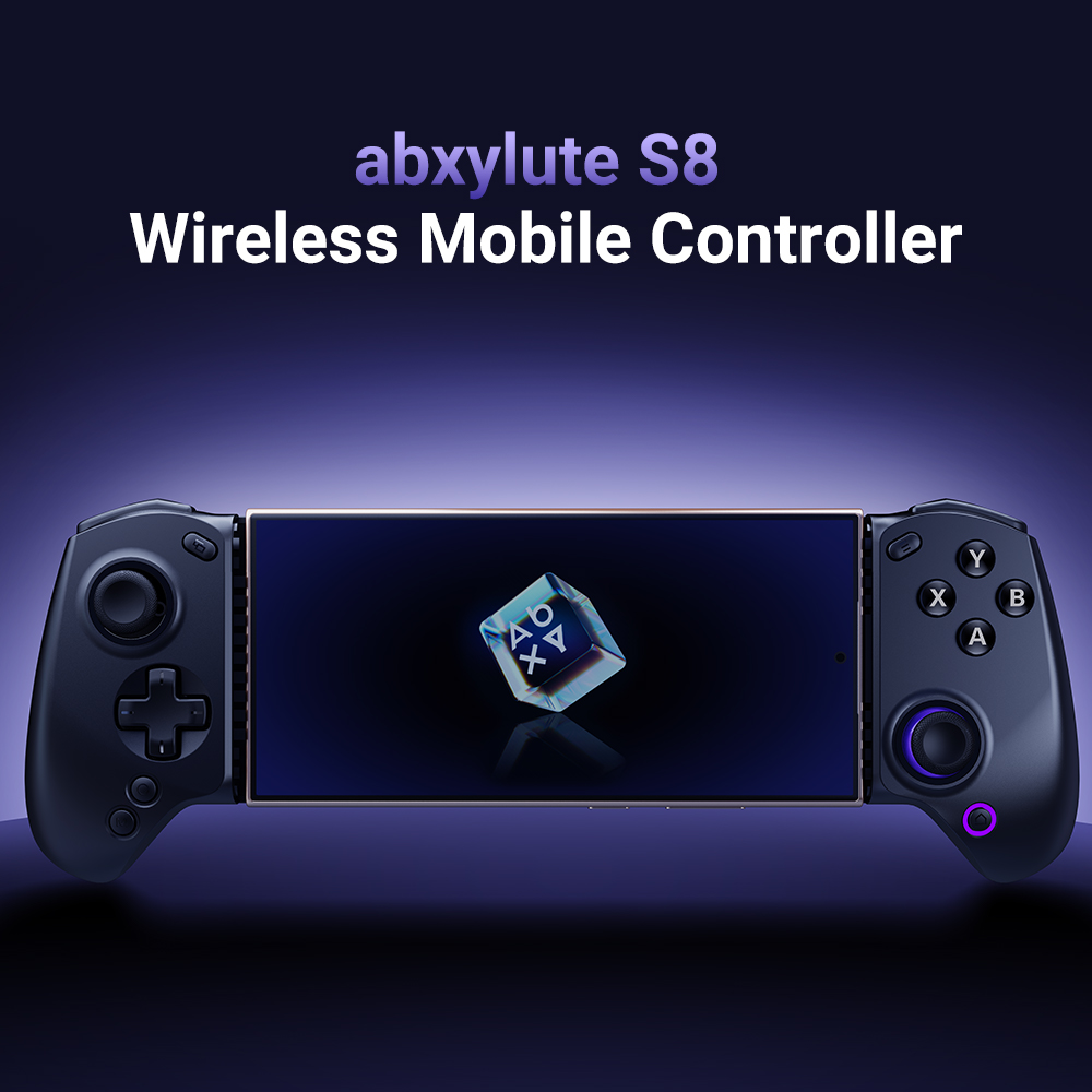 abxylute S8 Wireless Mobile Game Controller  Compatible with iPhone 17 Series  Android  Tablets  Switch 1/2  Extending up to 21