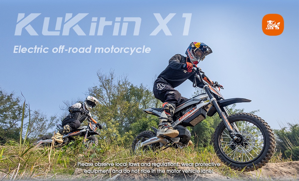 Kukirin X1 Electric Motorcycle  1000W Motor  48V 20 8Ah Battery  14 inch Front