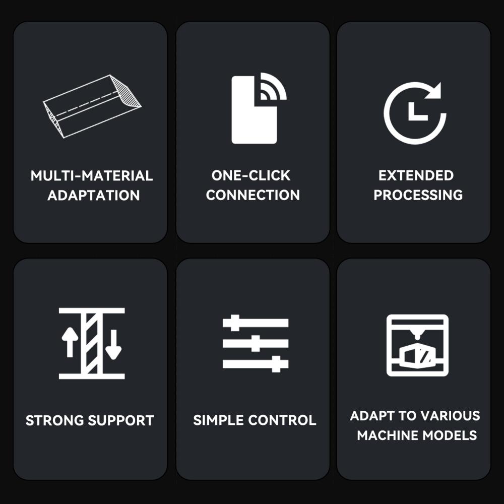 AtomStack R8 Rotary Chuck with Riser Feet