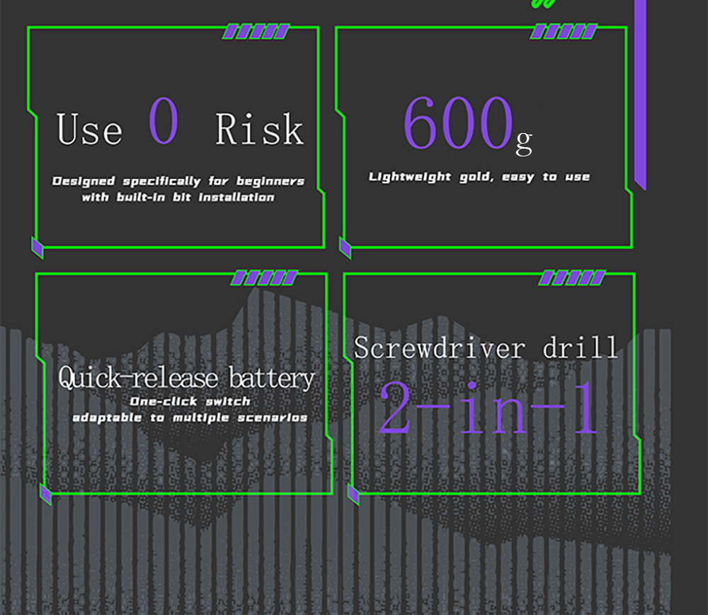 MECHTRON TL-G007S Lite Hammer Drill  8V Dual-Speed  15N m Torque  2000mAh Removable Battery  Smart AI Control  2-in-1 Electric