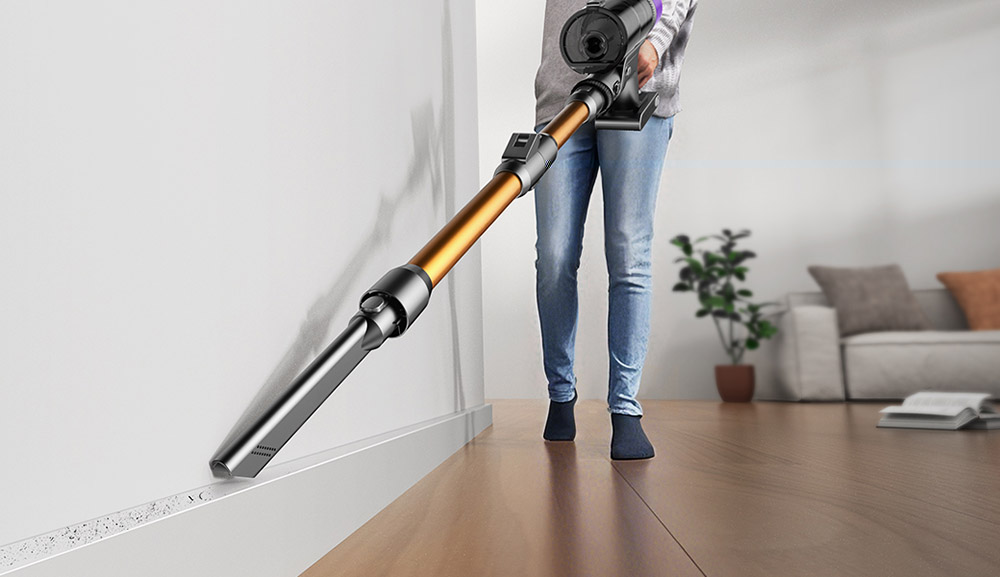 Ultenic U20 Cordless Stick Vacuum  55 000Pa Suction  1 5L Dustbin  60-Min Runtime  65cm Bendable Wand  7-Stage Filtration  Dyna