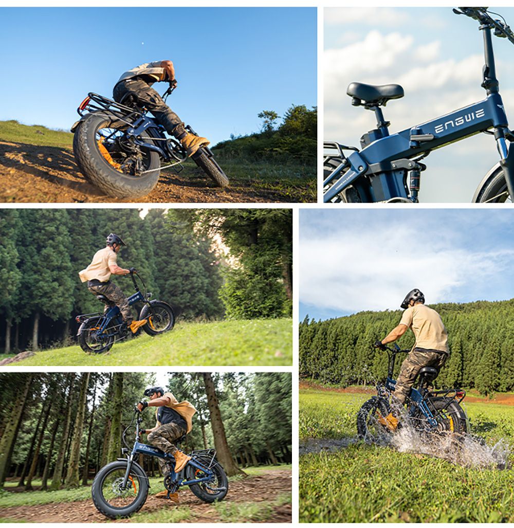 ENGWE Pro 3 0 Boost Electric Bike  250W Motor  48V 15Ah Battery  20*4 0 inch Tires  130km Range  Hydraulic Brake  Full Suspensi