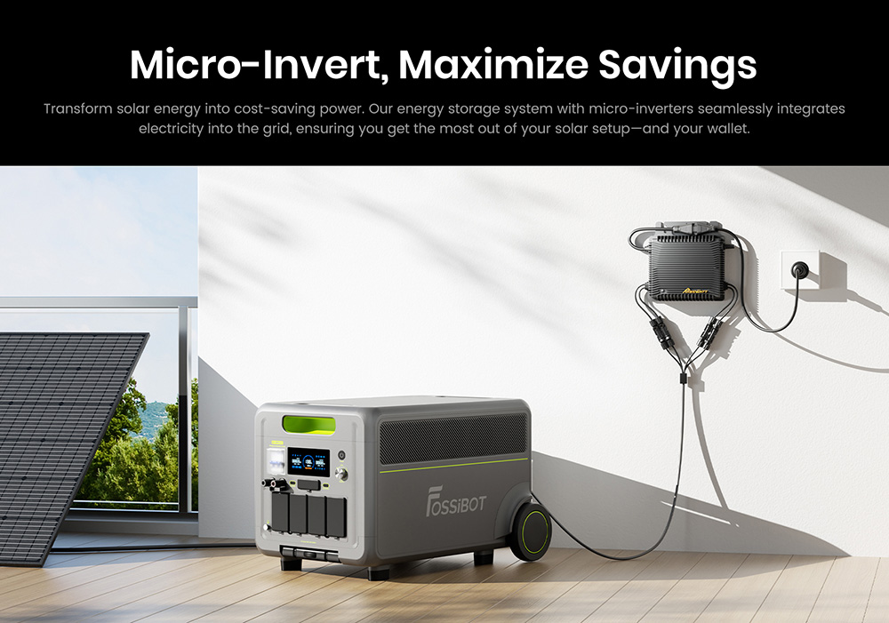 FOSSiBOT F7200 7200W Portable Power Station  5222 4Wh Capacity  5200W Hybrid Fast Charging   10ms UPS Switchover  Smart App Con