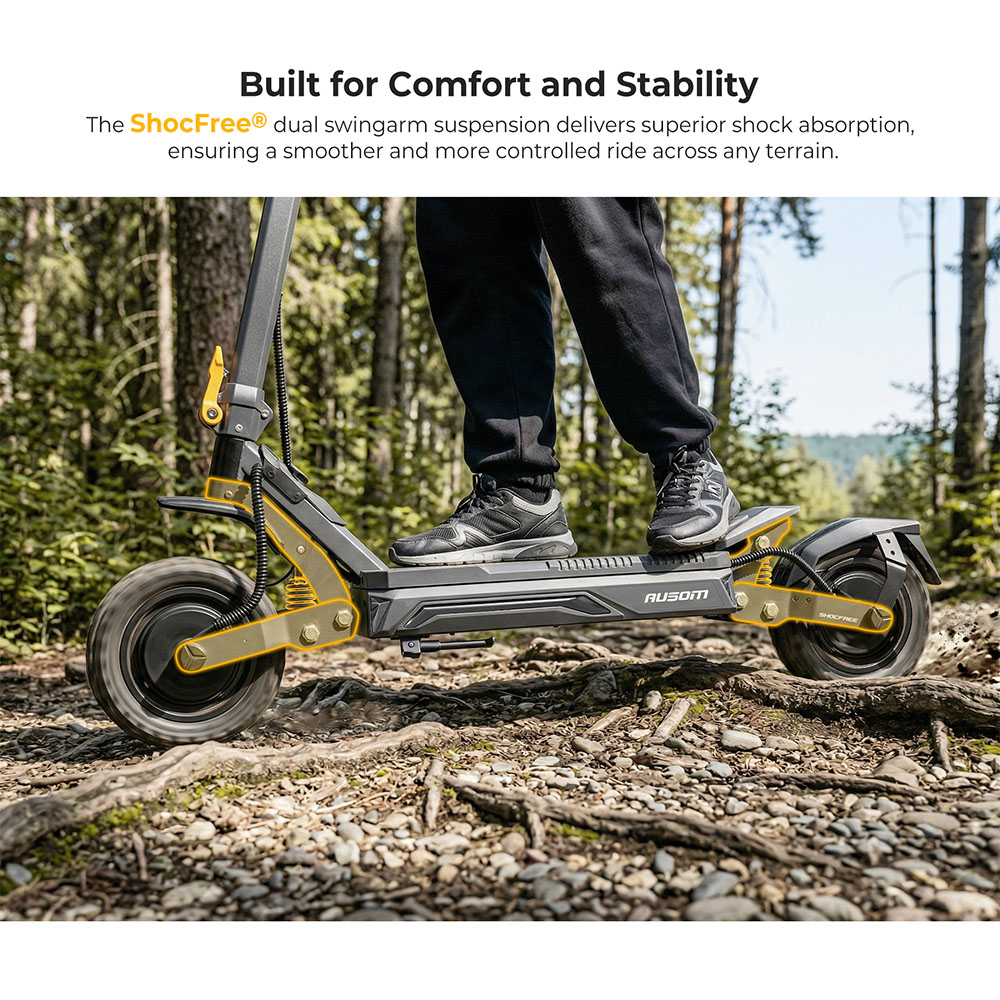 Ausom Gosoul 2 Dual Motor Electric Scooter 2200W 48V 13 5Ah-EU Plug