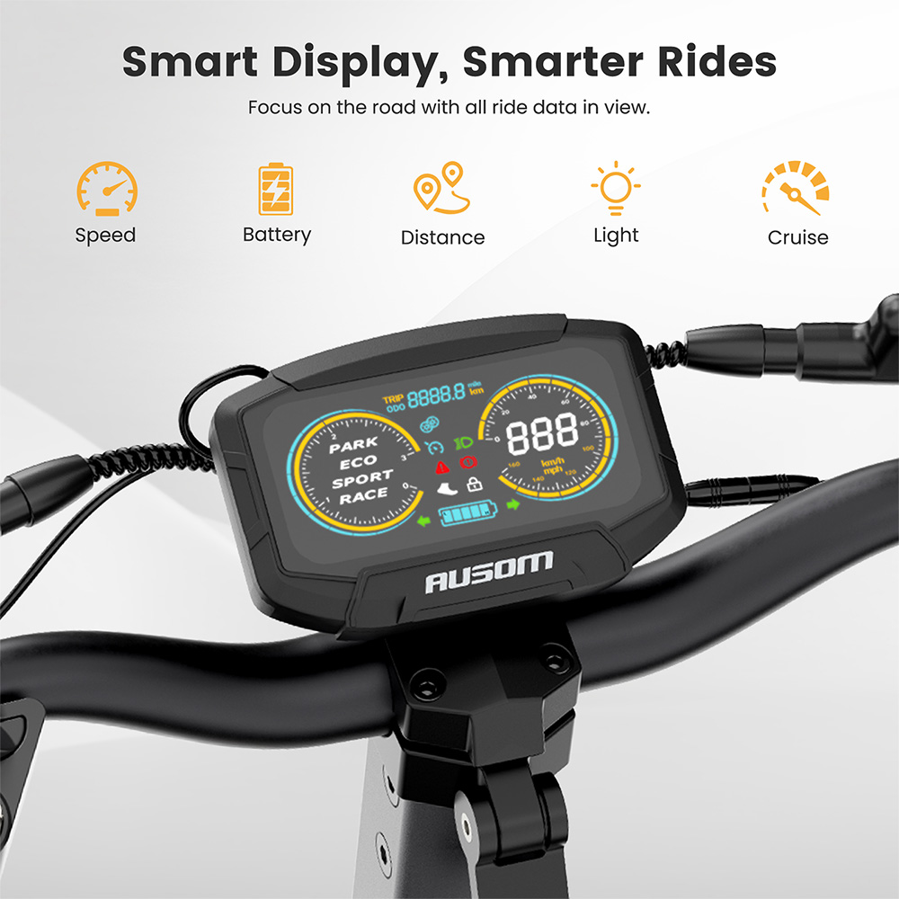Ausom DT2 Pro 52V 23 4Ah E-Scooter-EU-Plug