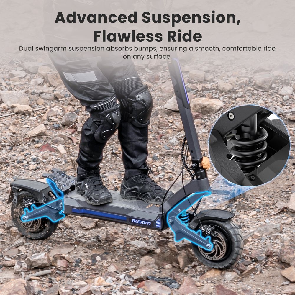 Ausom DT2 Pro 52V 23 4Ah E-Scooter-EU-Plug