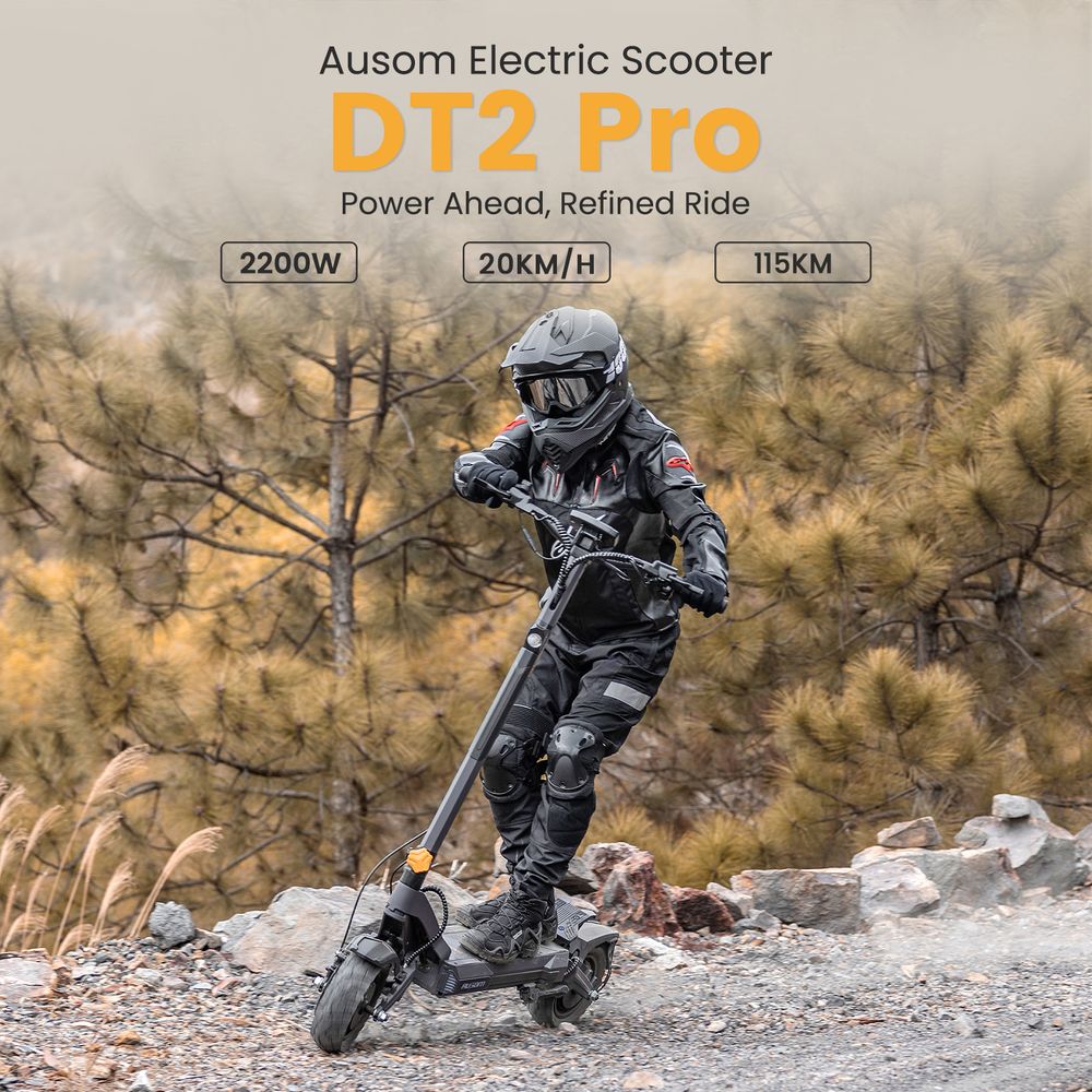 Ausom DT2 Pro 52V 23 4Ah E-Scooter-EU-Plug