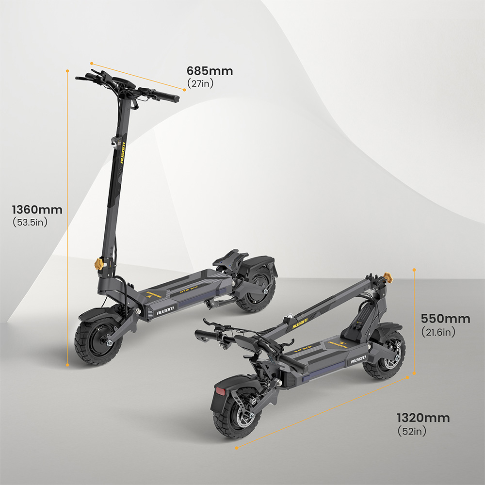 Ausom DT2 Pro 52V 23 4Ah E-Scooter-EU-Plug