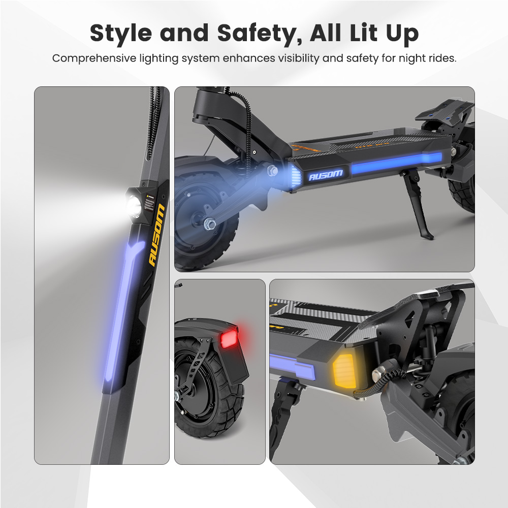 Ausom DT2 Pro 52V 23 4Ah E-Scooter-EU-Plug