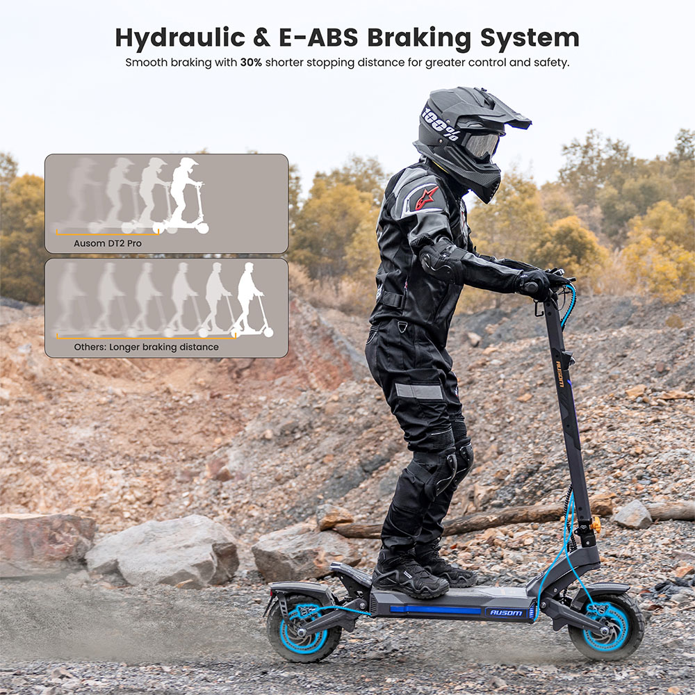 Ausom DT2 Pro 52V 23 4Ah E-Scooter-EU-Plug