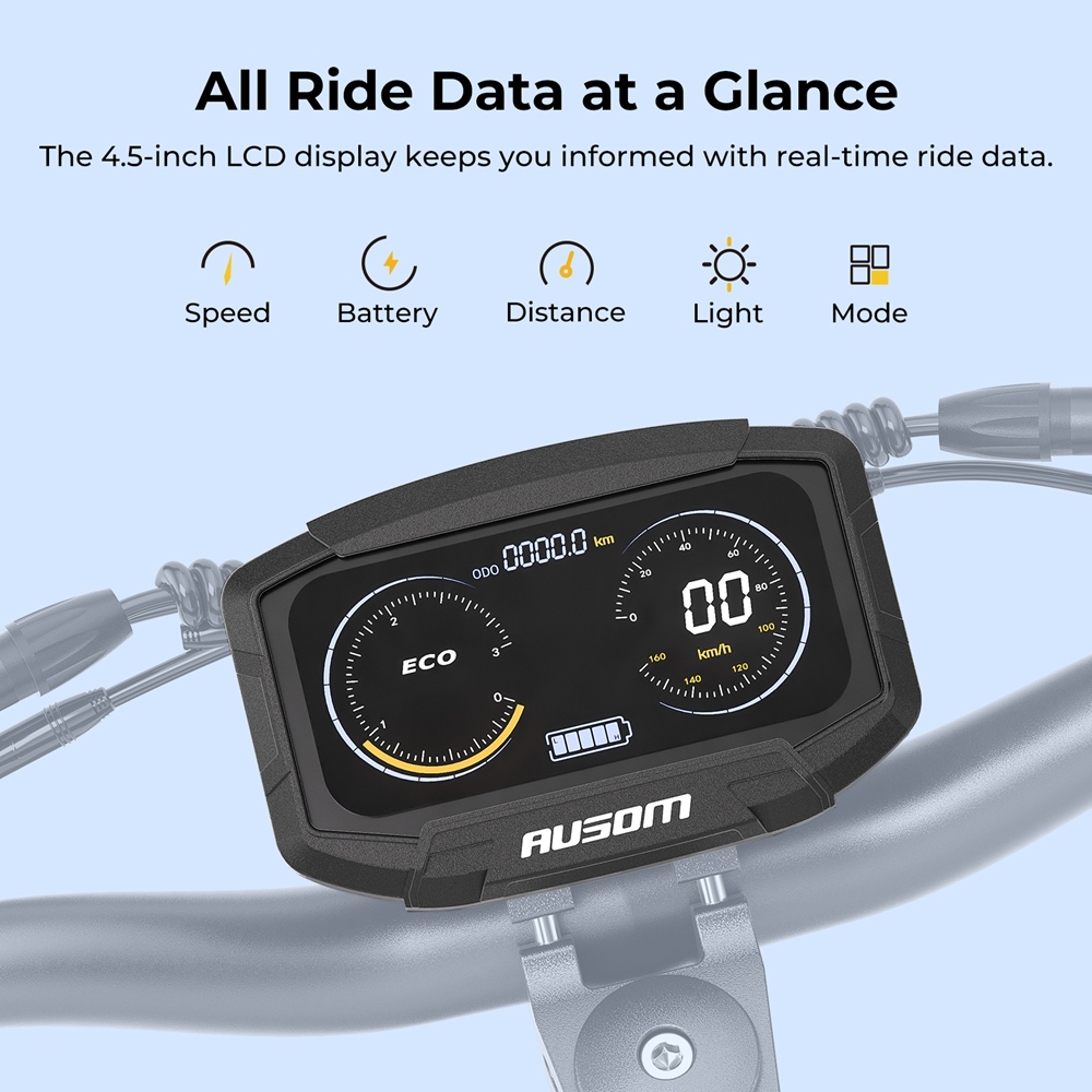 Ausom F1 Max 60V 20 8Ah E-Scooter-EU-Plug