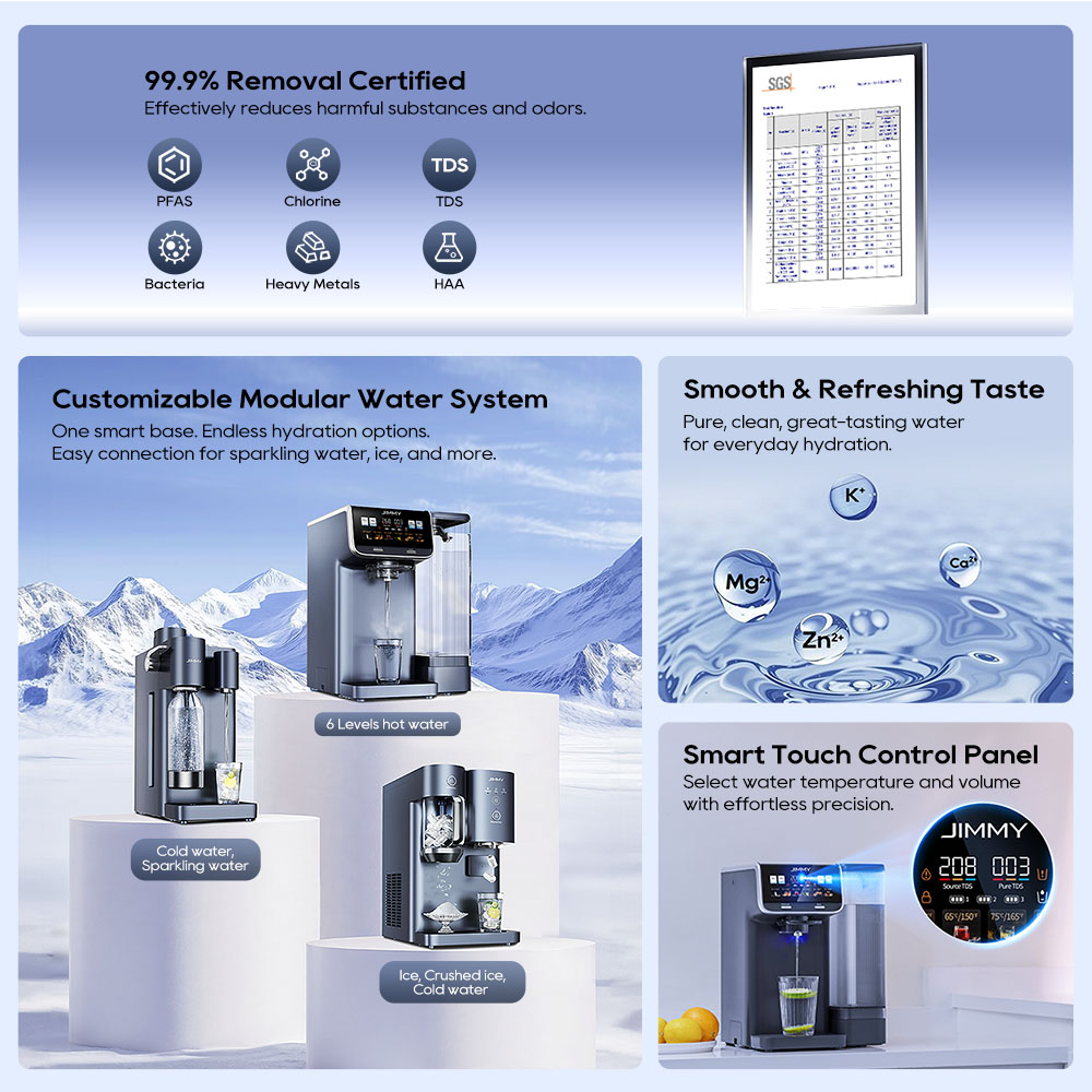 JIMMY Matrix M9 Pro Countertop Reverse Osmosis Water Purifier