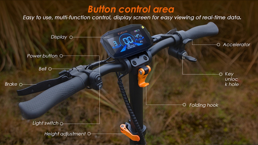 KuKirin G2 Pro ABE Electric Scooter  500W Motor  48V 15 6Ah Battery  9-Inch Vacuum Tires  20km/h Max Speed  65km Range  Dual Di