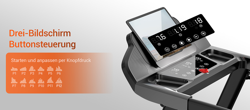 ROBORE SF20 Foldable Home Treadmill with 15% Incline  12km/h Speed  136kg Max Load  3 0HP Quiet Brushless Motor  97×40cm Runni