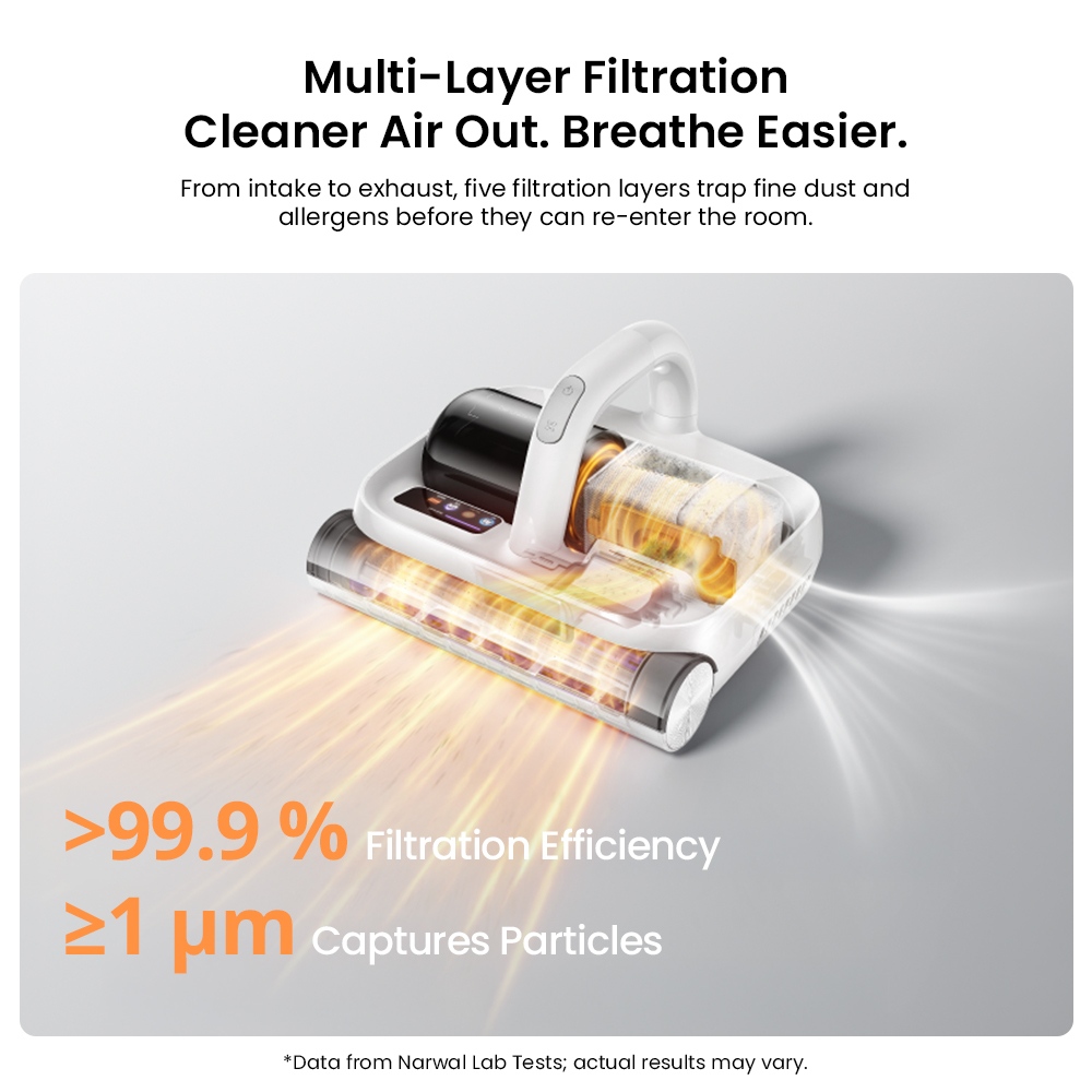 Narwal U50 Pro Smart Mattress vacuum cleaner Power 150W Suction 16KPA 2000mAh Working time 37min