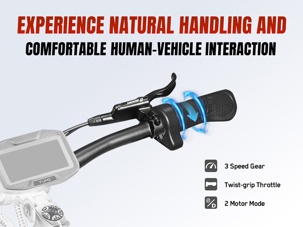 YUME Raptor elektromos robog&oacute;, 6000W-os kettős motor, 60V 30Ah akkumul&aacute;tor, 80km/h sebess&eacute;g, 96km hat&oacute;t&aacute;v, 11