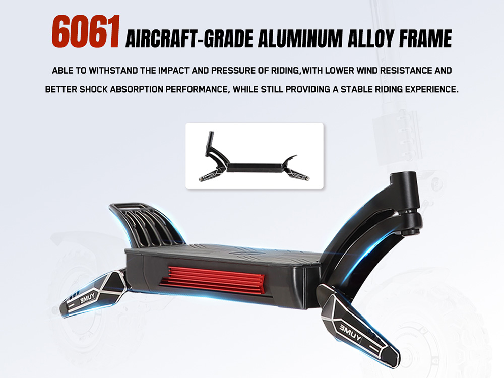 YUME Raptor elektromos robog&oacute;, 6000W-os kettős motor, 60V 30Ah akkumul&aacute;tor, 80km/h sebess&eacute;g, 96km hat&oacute;t&aacute;v, 11