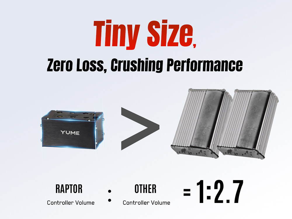 YUME Raptor elektromos robog&oacute;, 6000W-os kettős motor, 60V 30Ah akkumul&aacute;tor, 80km/h sebess&eacute;g, 96km hat&oacute;t&aacute;v, 11